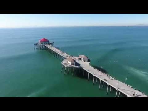 Huntington Beach/Surfing Drone Footage (PHANTOM 4)