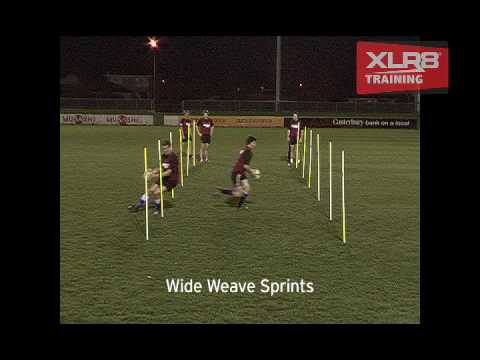 Rugby Speed and Direction Change Drills with XLR8 Agility Poles