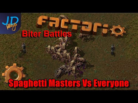Factorio PvP Biter Battles | Spaghetti Masters Vs Everyone