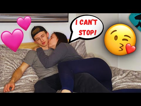 CAN'T STOP KISSING AND HUGGING MY BOYFRIEND PRANK!