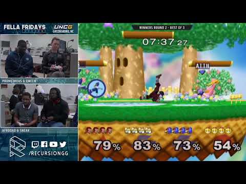 Fella Fridays 2/22 - Afrodad & Sneak vs Prometheus & Qween - Winners Round 2