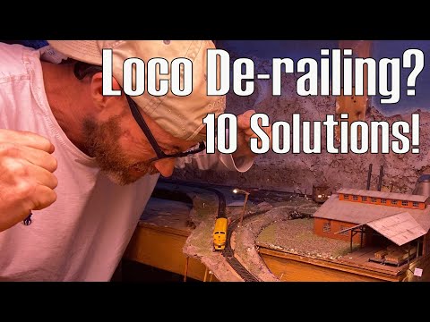 How to Solve Derailment Issues - 10 Possible Solutions! Model Railroad Locomotive Maintenance