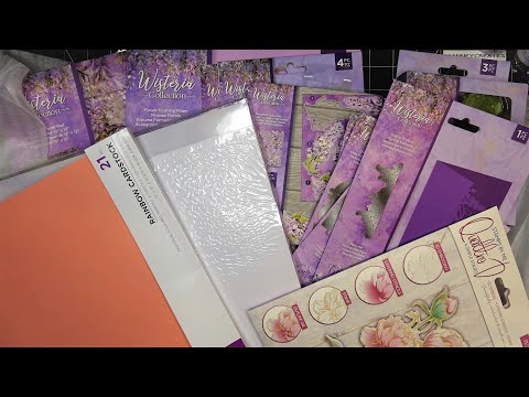 Pre-November 15 HSN Craft Day Haul! Crafter's Companion Wisteria Collection & New Anna Griffin!