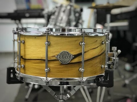 Evetts Tasmanian Blackwood snare drum 14x7 #Evetts_Drum_Co