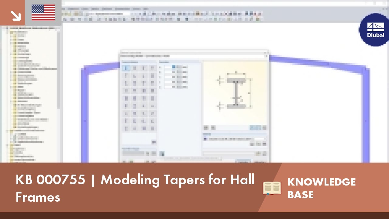 KB 000755 | Modeling Tapers for Hall Frames