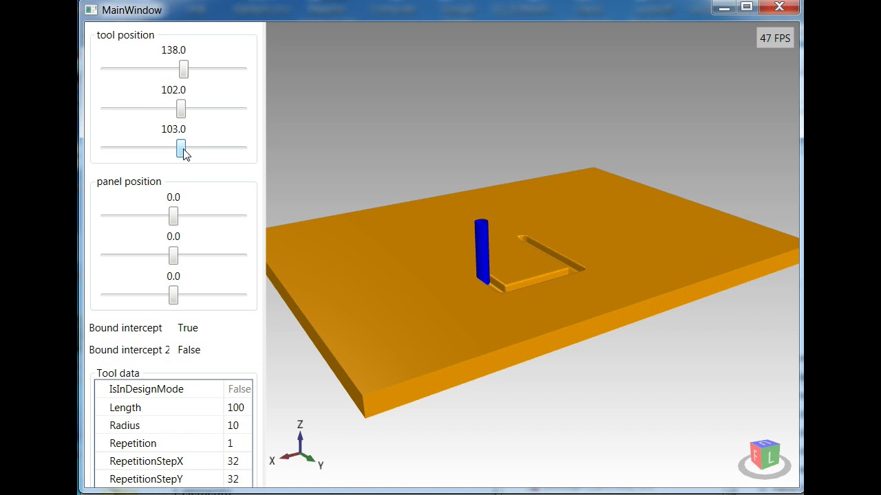 Test material removal