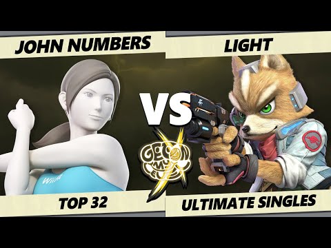 GOML X - John Numbers (Wii Fit) Vs. Light (Fox) Smash Ultimate - SSBU