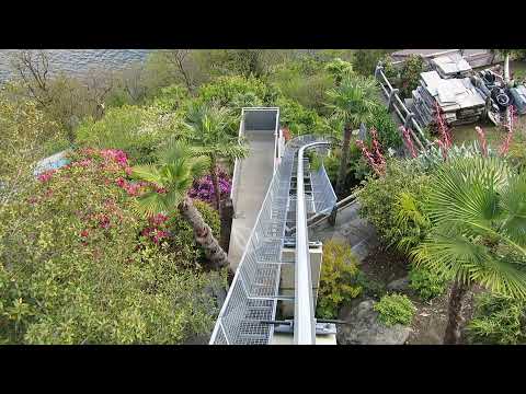 Privater Schrägaufzug Ronco Talfahrt Hersteller Heutschi - private inclined elevator Tessin Ticino