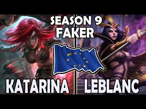 SKT T1 Faker KATARINA vs LEBLANC [ MID ] Lol Master EUW