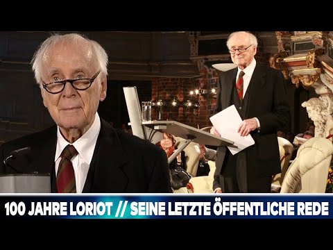 100 Years of Loriot // Vicco von Bülow's last public speech in Brandenburg
