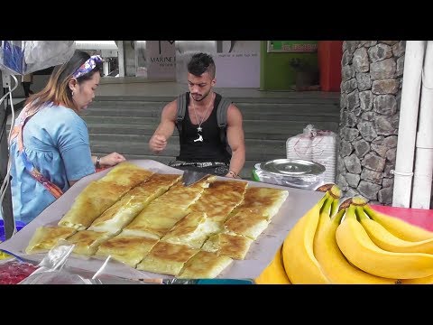 Egg Banana Pancake ( Roti ) | Most Popular Healthy Bangkok Street Food Video