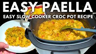 Can You Make Paella in a Crockpot? Slow Cooker Spanish Paella #cooking #food #recipe