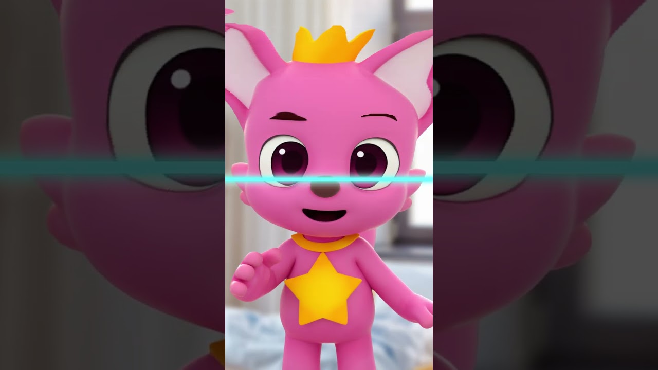 Pinkfong's Got Long Face! #shorts #nofilter