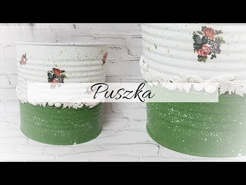 #185 #decoupage #can #puszka #mold #декупаж #tutorial #diy #recycling