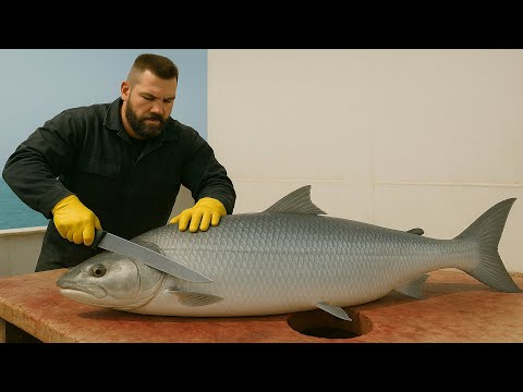 FISH CUTTING Show – Crazy Knife Skills You’ll Love! 🔥