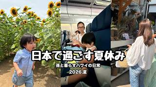 孫と暮らすハワイの日常/日本で過ごす夏休み/孫2歳5ヶ月/#ハワイ 暮らし /家族vlog #family #hawaii #honolulu