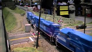 preview picture of video '01.26.13 Amherst Train Show Day 1- Visiting the Amherst & Dryhill Club Layout'