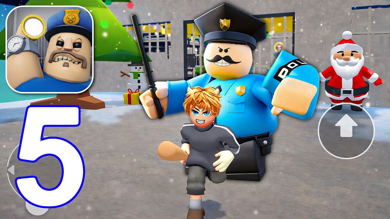 Obby Escape Prison Barry! Full Gameplay Walkthrough Part 5 (Android, iOS)