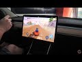 We played video games inside a Tesla Model 3 | Tesla Arcade