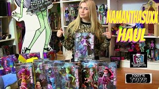 MONSTER HIGH HAUNTED BOX OPENING HAUL VIDEO!! I'M BACK!! :D