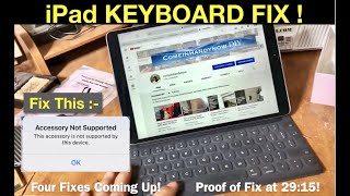 How to Fix the iPad Pro keyboard - 4 fixes! Working Proof!