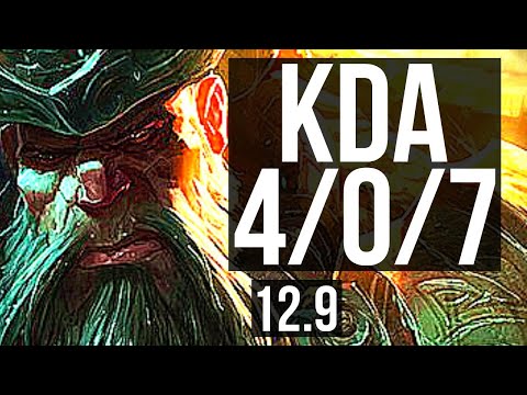 GANGPLANK vs WUKONG (TOP) | 4/0/7, Rank 4 GP | KR Challenger | 12.9