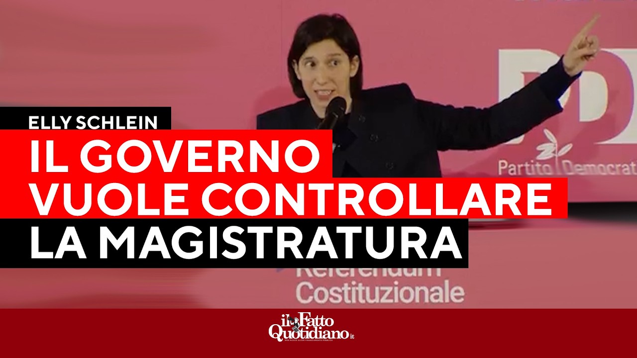 "Così il governo vuole controllare la magistratura", Schlein spiega perché la riforma è un danno