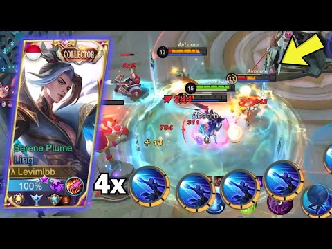 LING 4X FASTHAND COMBO DESTROY ENEMY IN 1 SEC!! - Mobile Legends