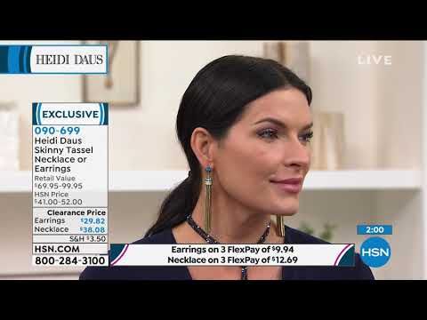 Heidi Daus Skinny Tassel Lariat Necklace