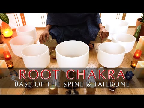 Root Chakra Sound Bath | Crystal Singing Bowl Cleanse | Grounding Meditation | Mindfulness | 257 Hz