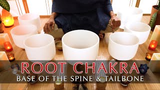 Root Chakra Sound Bath | Crystal Singing Bowl Cleanse | Grounding Meditation | Mindfulness | 257 Hz