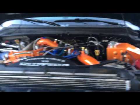 08 F350 Engine bay - Custom Turbo Set up - 914hp Fuel, 1218hp Nitrous