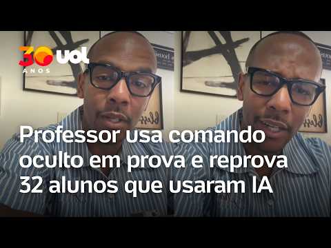 Professor usa comando oculto em prova e reprova 32 alunos que usaram IA