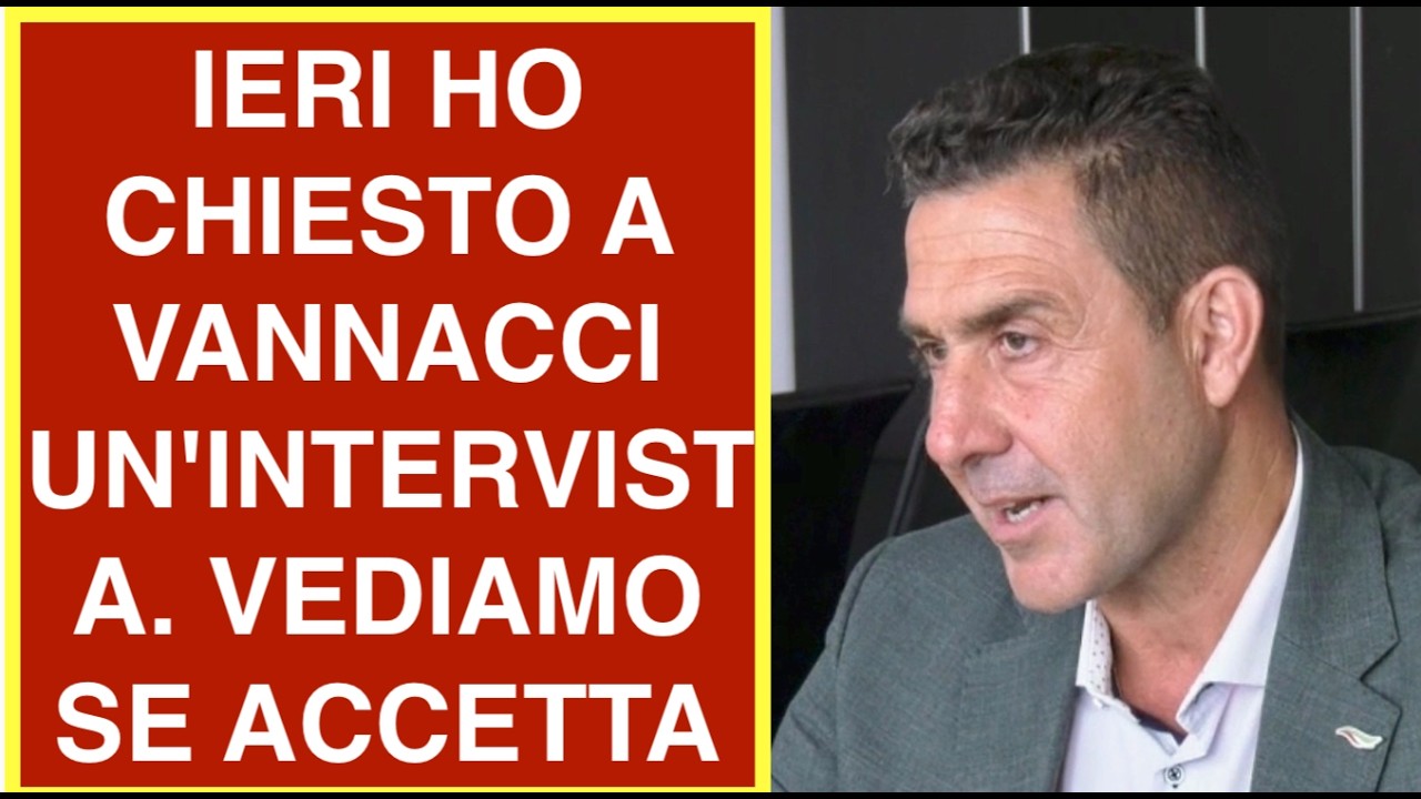 IERI HO CHIESTO A VANNACCI UN'INTERVISTA. VEDIAMO SE ACCETTA