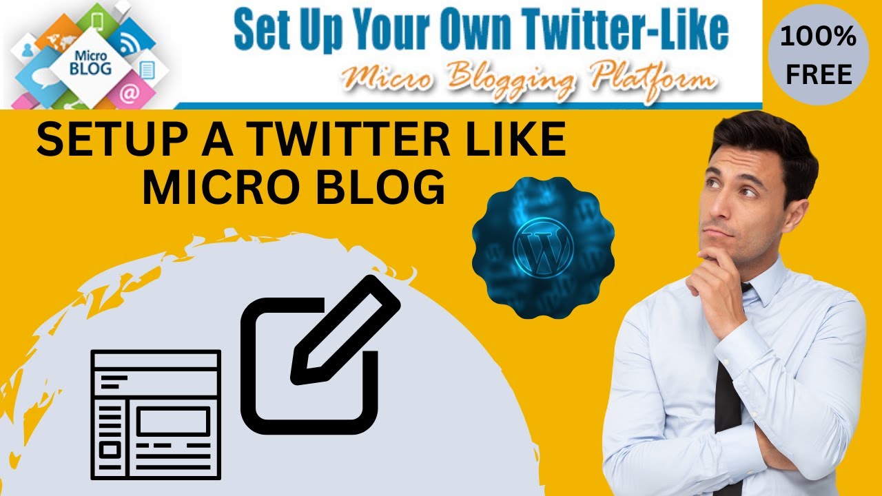 100% Free Course “SetUp Micro Blog” | WordPress account | WordPress plugging |