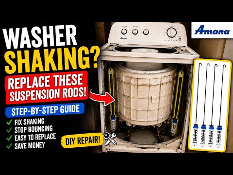 Washer Shaking or Bouncing? Replace Suspension Rods! (Whirlpool, Amana, Kenmore)
