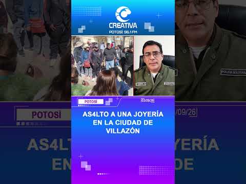 ASALTO A UNA JOYERÍA EN LA CIUDAD DE VILLAZÓN
