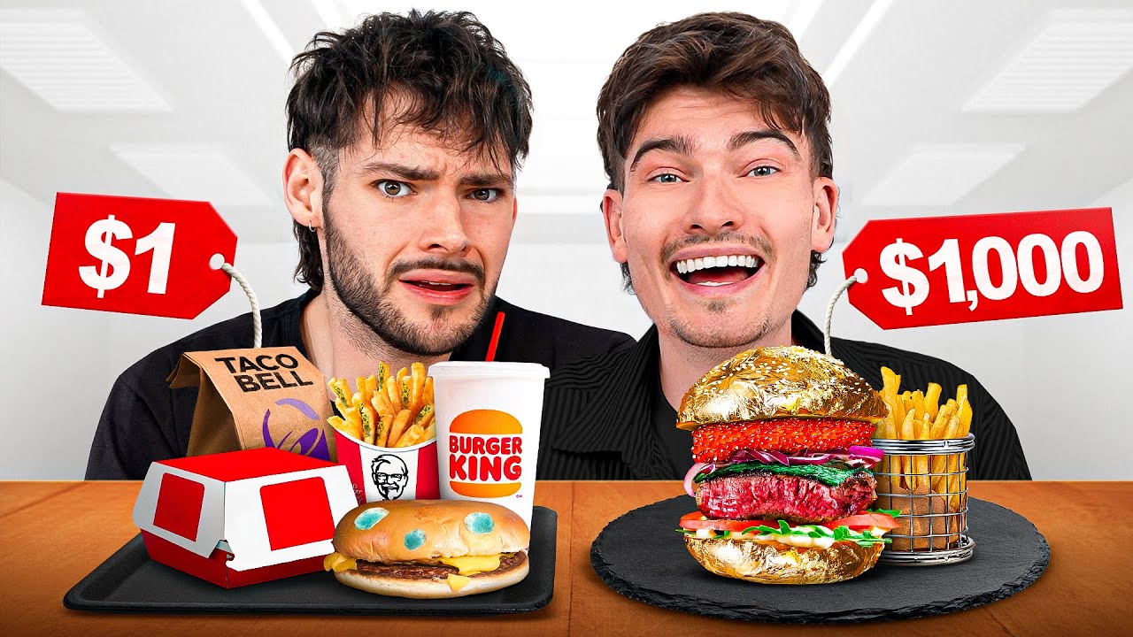 We Tested $1 vs $1000 Fast Food!