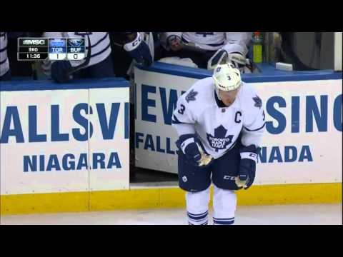 Gotta See It: Phaneuf left bloody after hit attempt on Kane