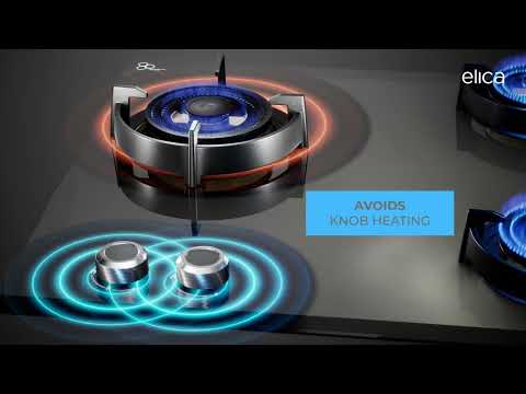 Elica 694 CT VETRO 2J Toughened Glass Top 4 Burner