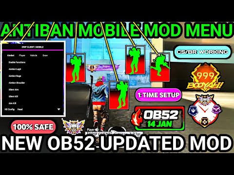 😱 Free Fire OB52 Antiban Headshot Panel 🔥 | Mod Menu + Injector OB52 100% Safe ✅ | #freefire #ob52  