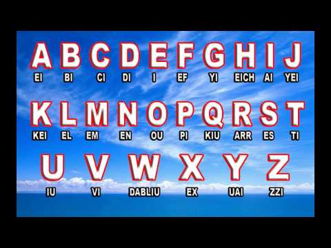 the English alphabet and its pronunciation