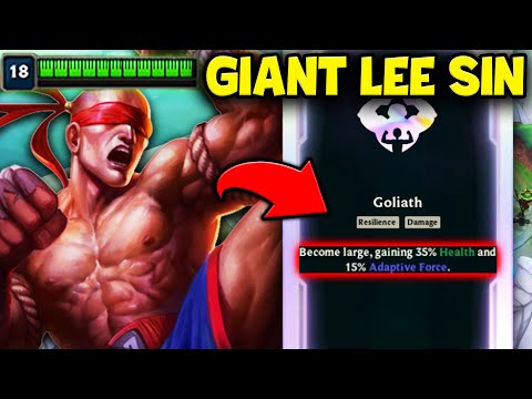 I BECAME THE LARGEST LEE SIN YOU'VE EVER SEEN! (GOLIATH RUNE IS CRACKED)
