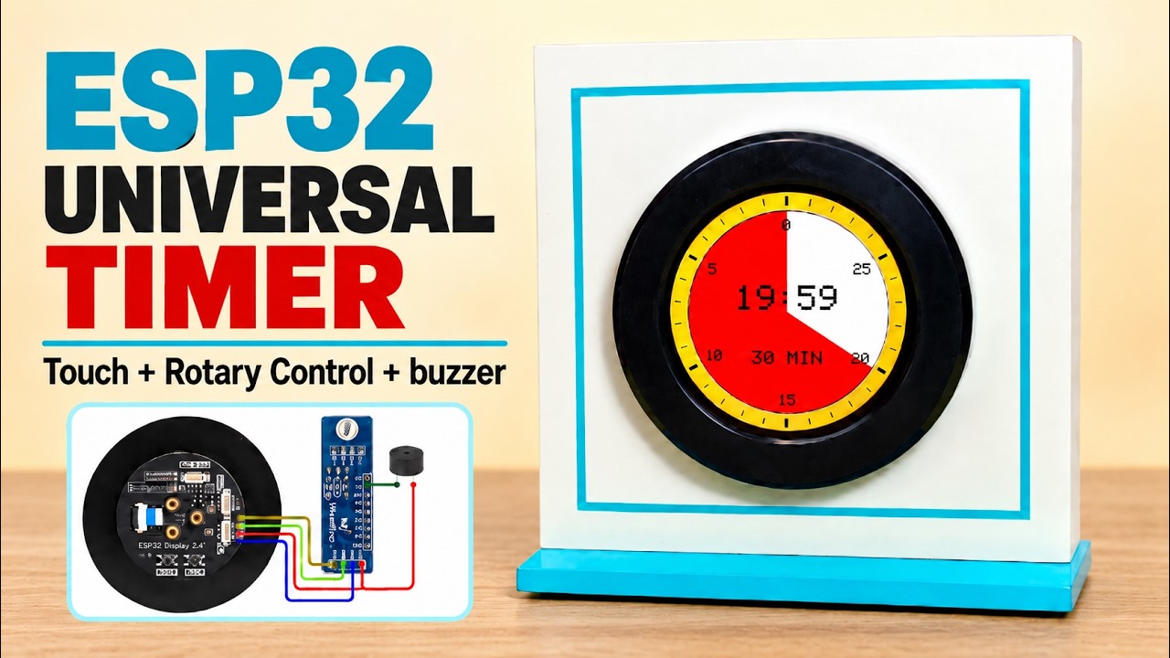 DIY ESP32 Universal Timer บน CrowPanel 2.1 นิ้ว