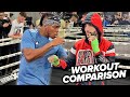 KSI VS FAZE TEMPERRR - SIDE BY SIDE FULL WORKOUT COMPARISON - WHO WILL GET SPARKED OUT?
