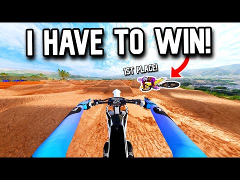THE VIDEO ENDS WHEN I LOSE A RACE IN MX BIKES!
