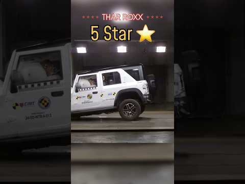 Mahindra Thar Roxx gets 5 Star Safety Rating #shorts #tharroxx #thar #tharlover