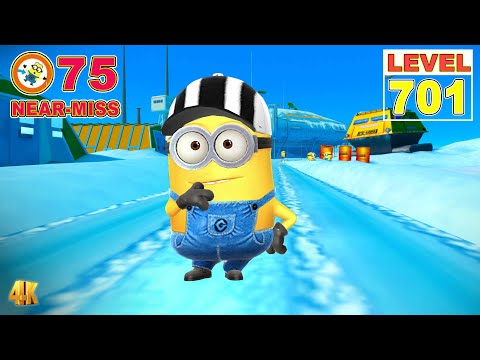 Despicable Me: Minion Rush LEVEL 701 - Referee Minion near miss an obstacle 75 times - PC UHD 4K