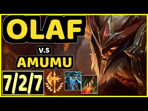 JANKOS (OLAF) vs AMUMU - 7/2/7 KDA JUNGLE CHALLENGER GAMEPLAY - EUW