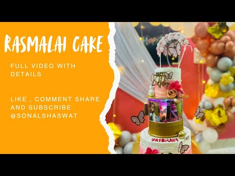Rasmalai cake 3-kg order with details @sonal_shaswat #subscribe #like 